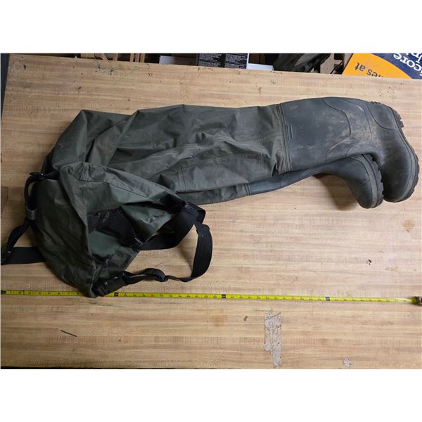 Water wader with boots- 52"H, Boots size 12