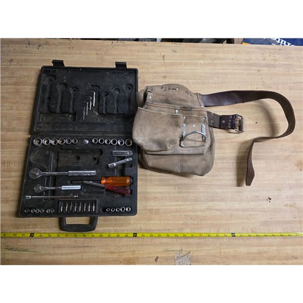 Socket set and tool belt