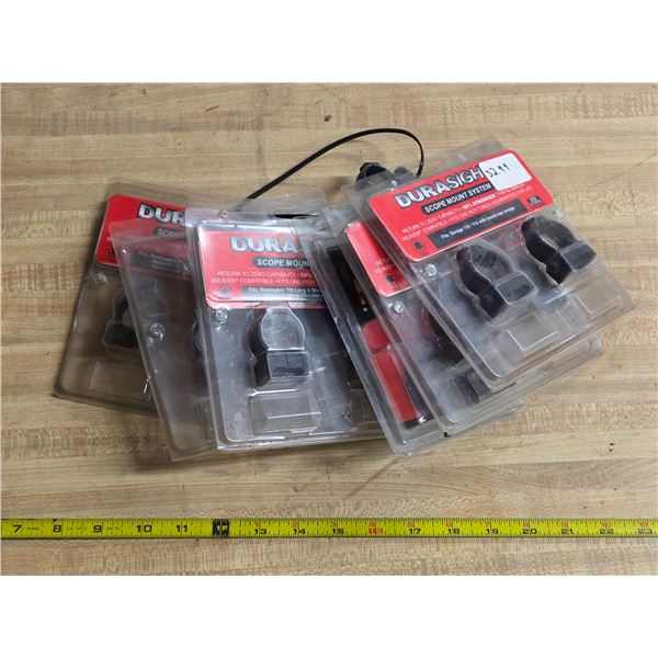 6 sets of scope mount systems- new