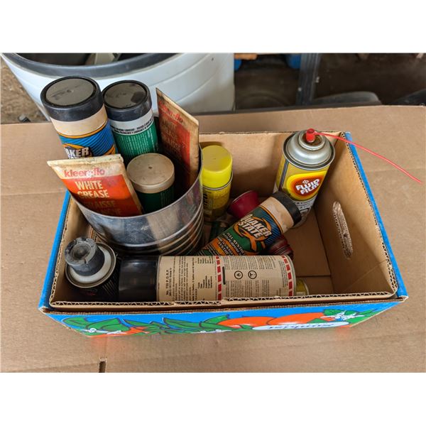 Box of Rust, Greaser, and etc. Cleaners