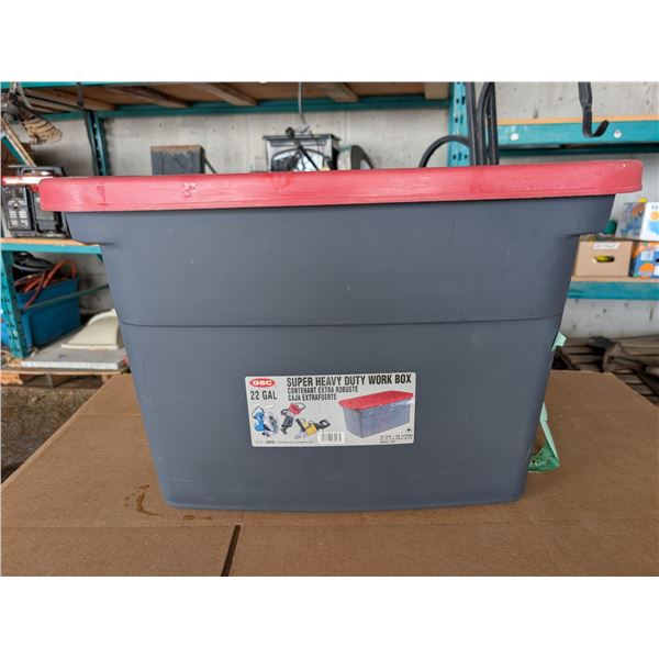 Storage Tub Full of Misc. Tool Related Items As Shown (22 Gal)