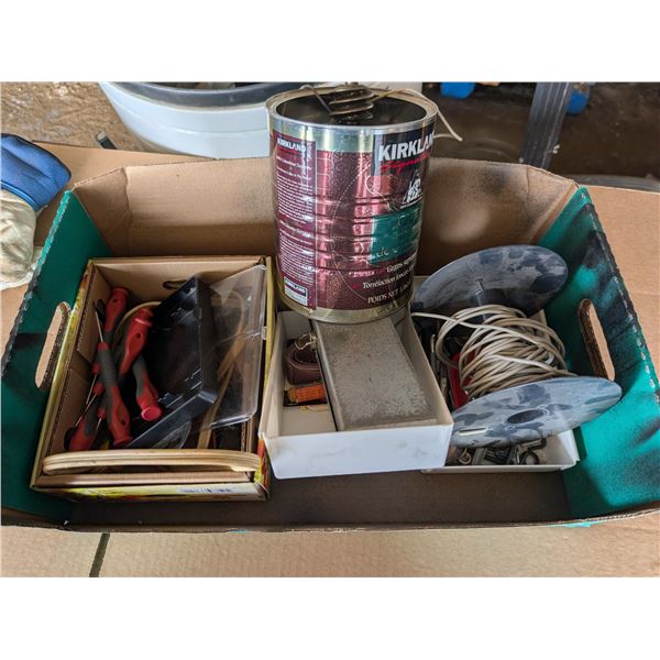 Box of Misc. Tool/Tool Related items as Shown