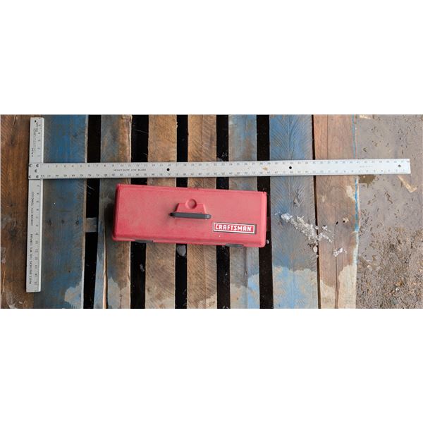Craftsman Tool Box w/Sears Rotary Power Tool w/ Measurement Tool