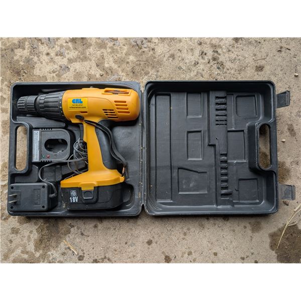 CAT.NO.LD147 Cordless Impact Driver/Drill 18Vw/ Case (not Tested)