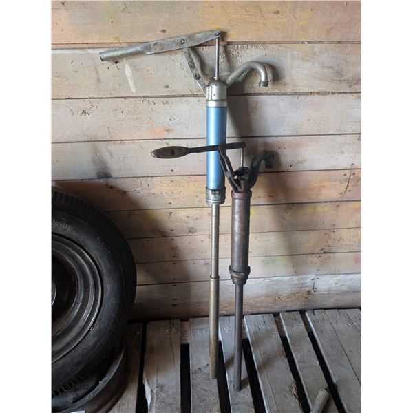 (2) Vintage Transfer Pumps