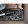 Image 3 : Vintage (2) Handle Storage Box w/ misc. Tool Related Items