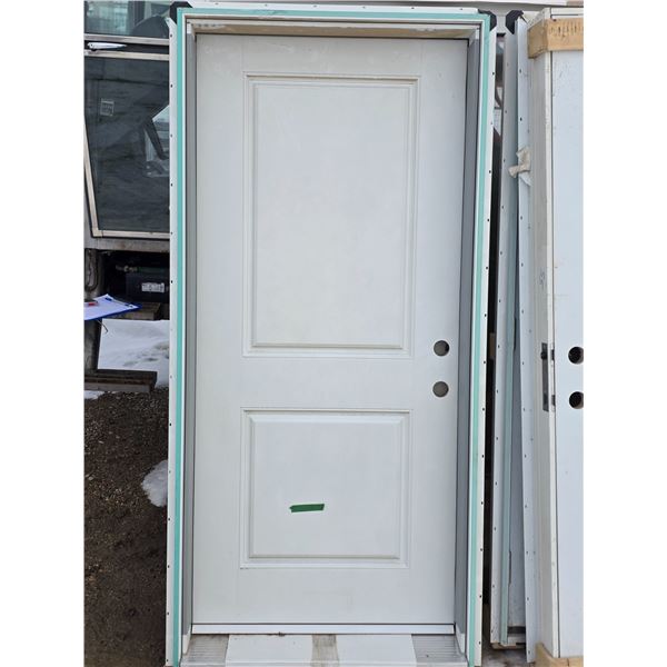 Interior/exterior framed door- 38" by 81.5"H