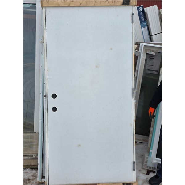 Interior/exterior framed door- 38" by 81.5"H