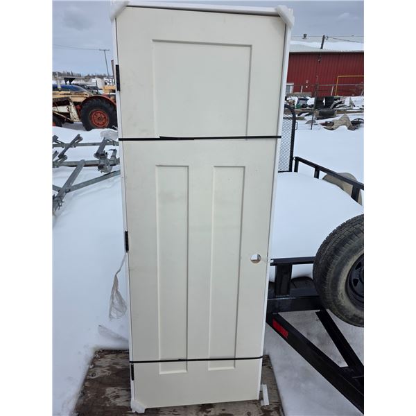 Interior/exterior framed door- 27.5" by 80.5"H