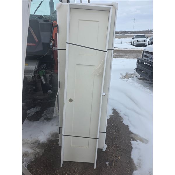 Folding framed closet door- 18" by 80"H