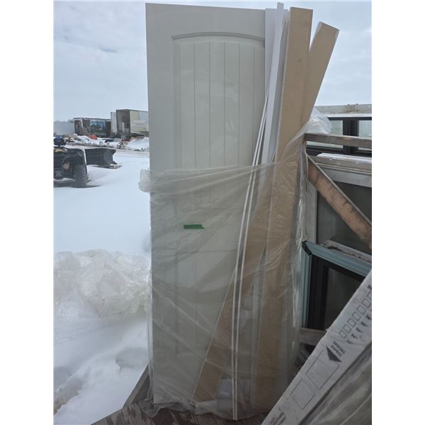 Interior/exterior framed door- 28" by 79.75"H