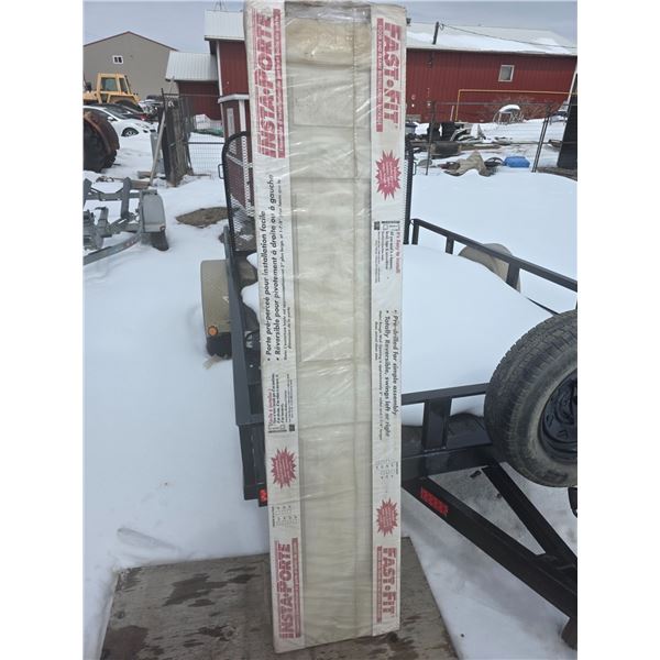 Closet door with a frame- 18" by 81"H