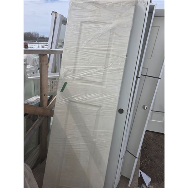 2 doors 1 has a frame- 24" by 80"H