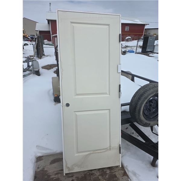 Interior/exterior framed door- 30" by 80"H
