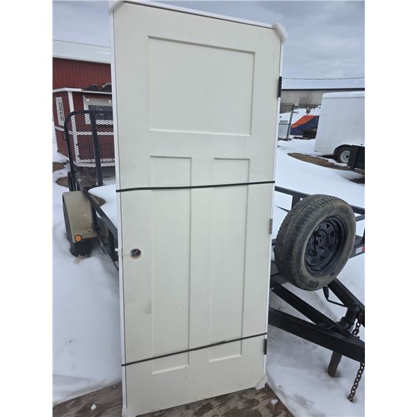 Interior/exterior framed door- 30" by 80"H