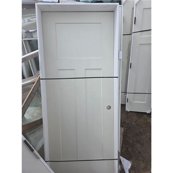 Interior/exterior framed door- 30" by 80"H