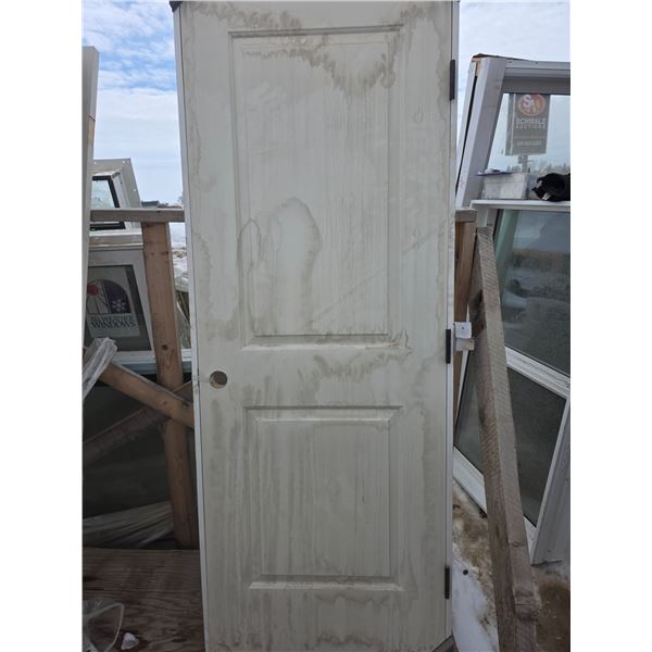 Interior/exterior framed door- 30" by 80"H