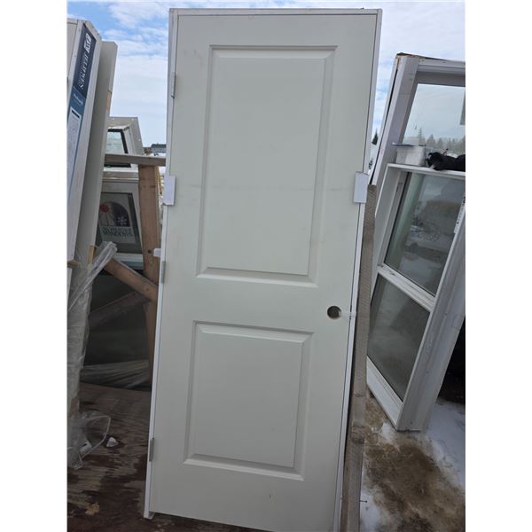 Interior/exterior framed door- 30" by 80"H