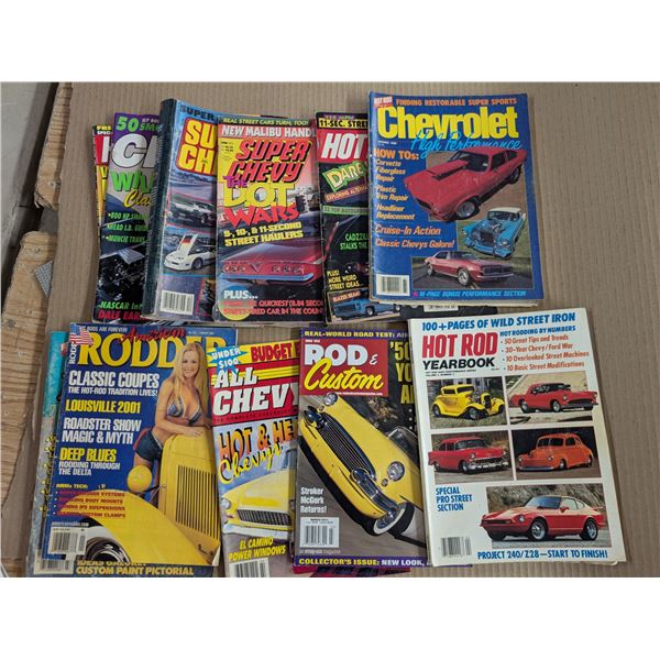 Lot of Various Vintage Chev/hot Rod and etc. Magazines