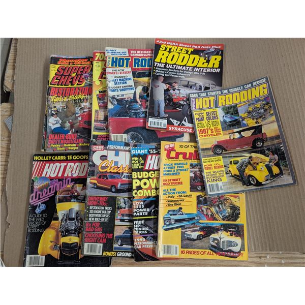 Lot of Various Vintage Hot Rodding, Super Chev, and etc. Magazines