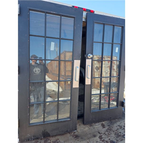 2 french doors- 36"W by 79.5"H