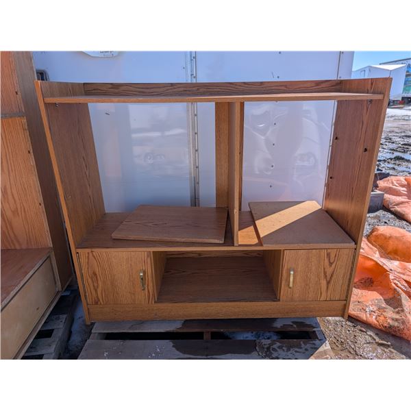 Wood Entertainment Stand 49"x40"x16"