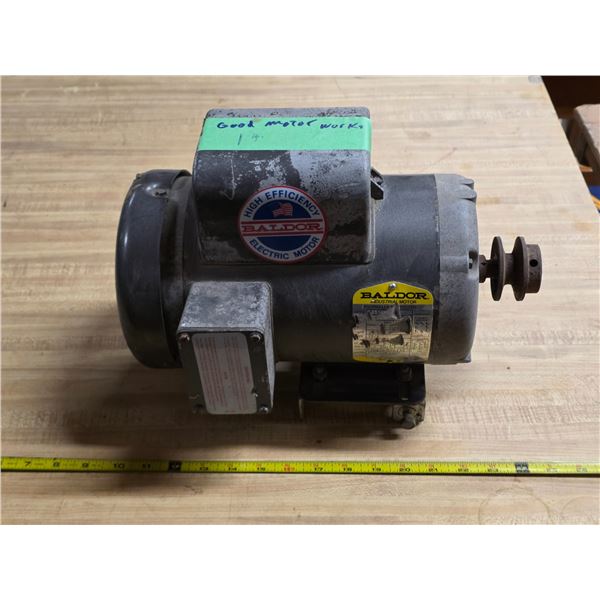 Baldor industrial motor- 1 HP- works