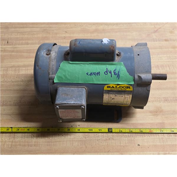 Baldor industrial motor- 1/3 HP- works