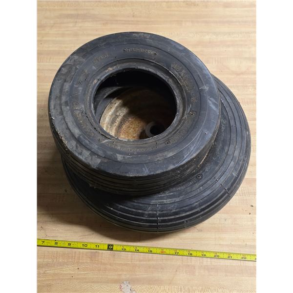 2 small tires- 13x5.0 and 4.8x 4.0
