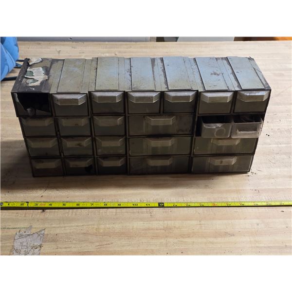Parts organizer with contents