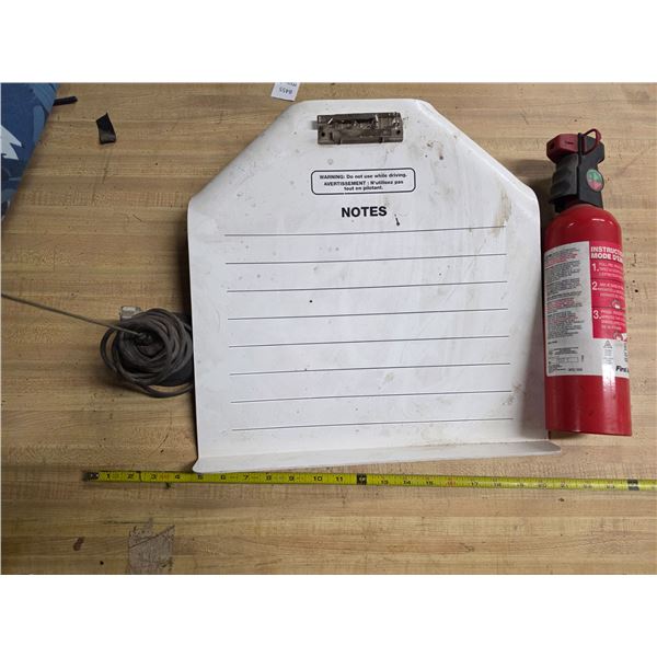 Lot of misc items, fire extinguisher