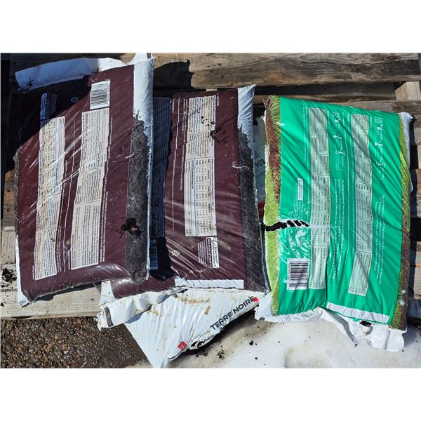 4 bags of all purpose dirt- some have damaged bags