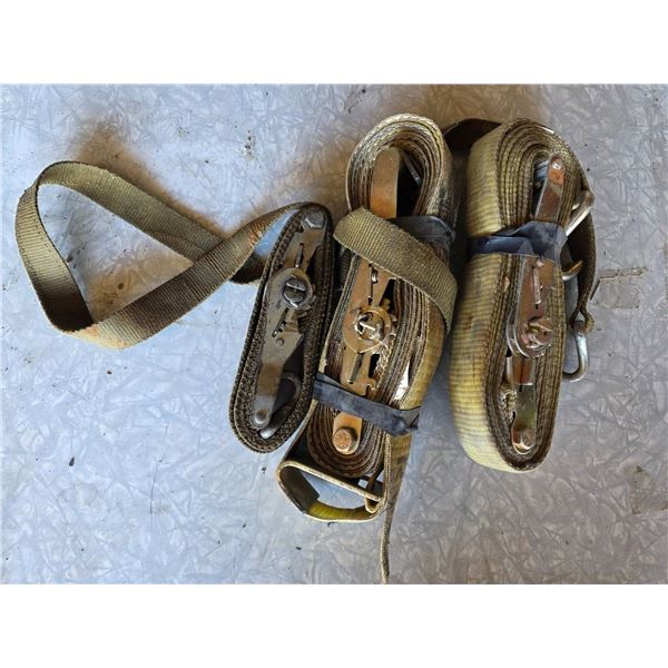 3 ratchet straps