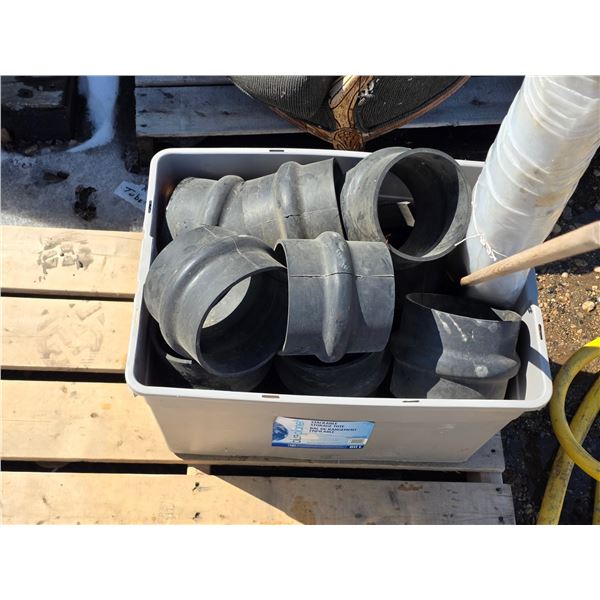 Tote with misc plastic items