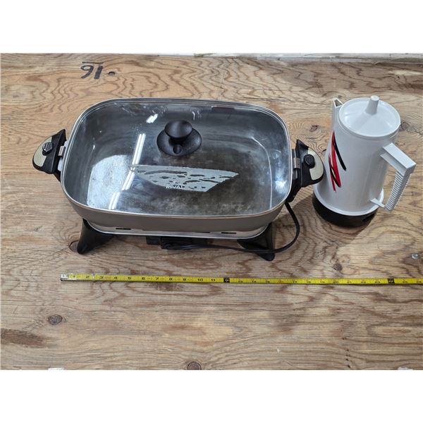Electric frying pan and kettle- untested