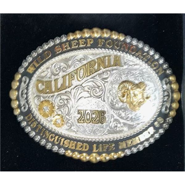 DISTINGUISHED LIFE MEMBERSHIP, CA WSF #8 WITH SILVER BUCKLE