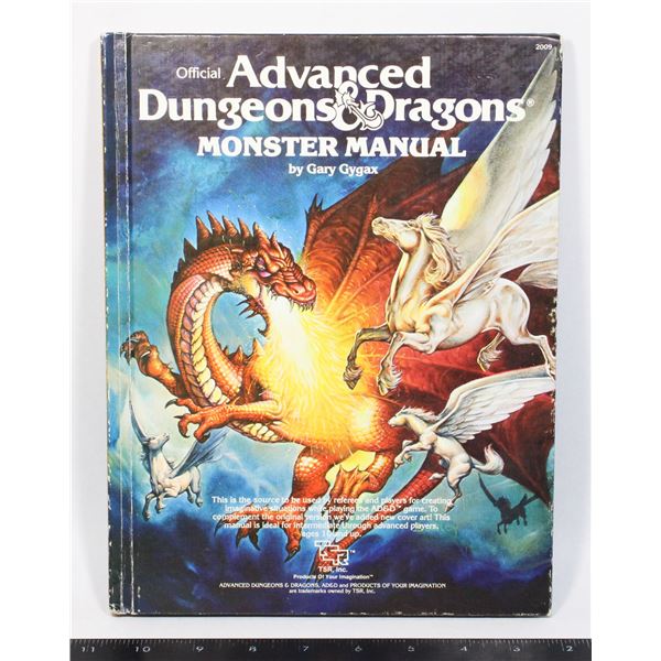 1979 OFFICIAL DUNGEONS & DRAGONS MONSTER MANUAL