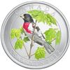 Image 1 : 2012 25 CENT BIRDS OF CANADA ROSE BREASTED GROSBEAK
