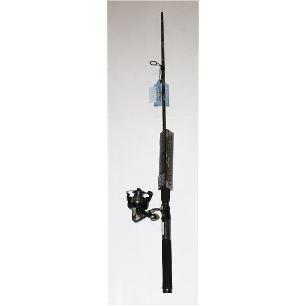 NEW UGLY STICK MOSSY OAK FISHING ROD AND REEL*MISSING PART OF ROD*