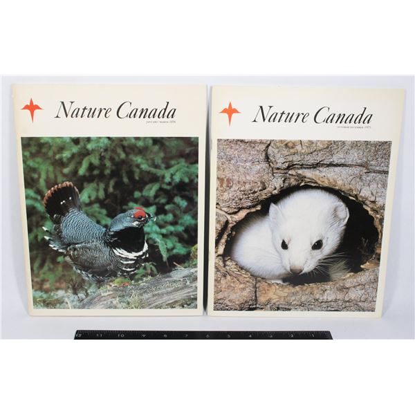 PAIR OF VINTAGE NATURE CANADA MAGAZINES 1975/1976