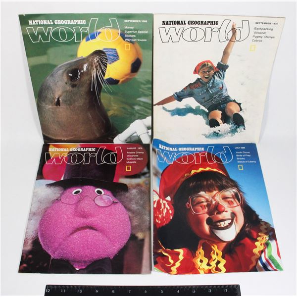 VINTAGE NATIONAL GEOGRAPHIC MAGAZINES BUNDLE