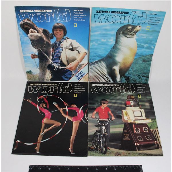 VINTAGE NATIONAL GEOGRAPHIC MAGAZINES BUNDLE