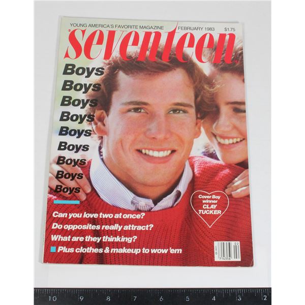 SEVENTEEN MAGAZINE FEBRUARY 1983