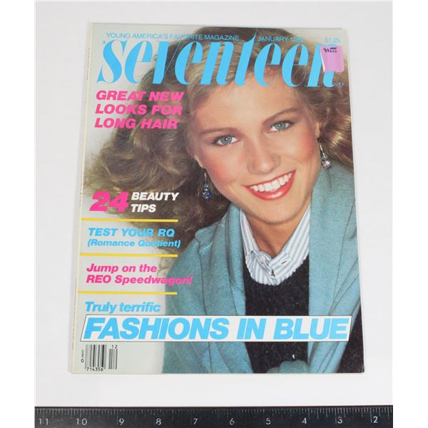 SEVENTEEN MAGAZINE JANUARY 1982