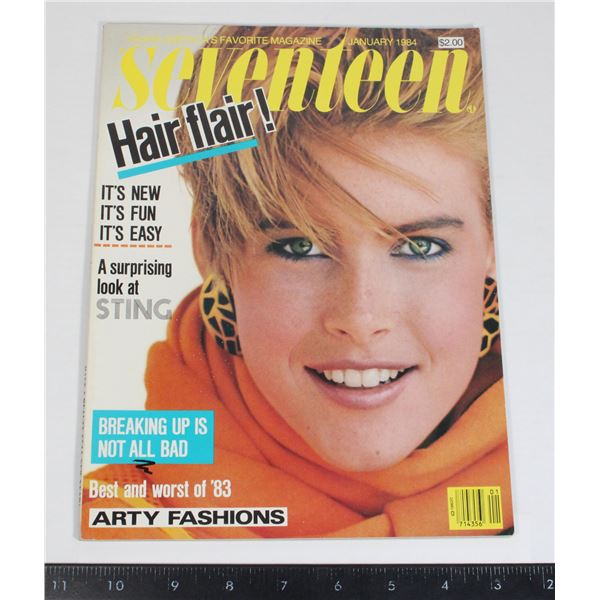 SEVENTEEN MAGAZINE JANUARY 1984