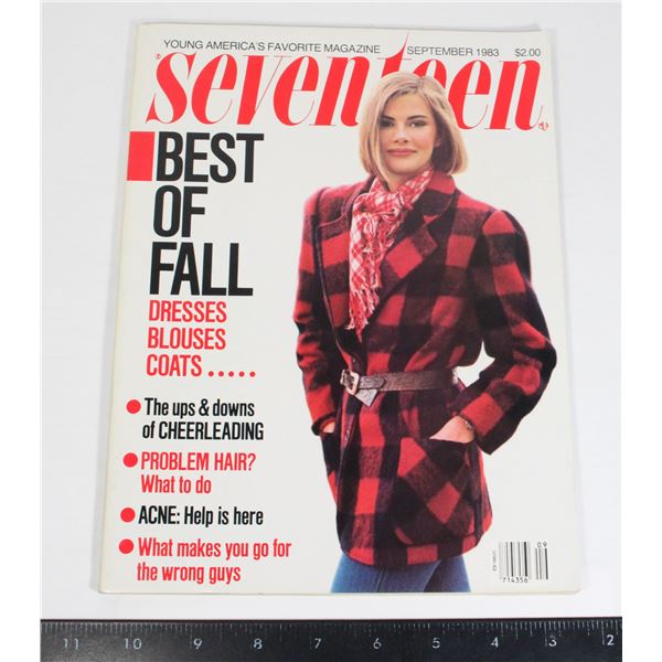 SEVENTEEN MAGAZINE SEPTEMBER 1983