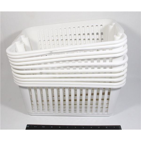 10 PLASTIC BASKETS