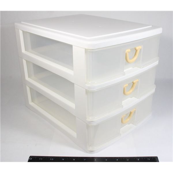 PLASTIC 3 DRAWER ORGANIZER(10" X 14")