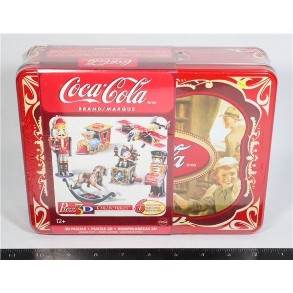 *UNCLAIMED NEW COCA-COLA  3D PUZZLE (6 MODELS)