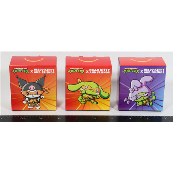THREE MCDONALDS TEENAGE MUTANT NINJA TURTLES X